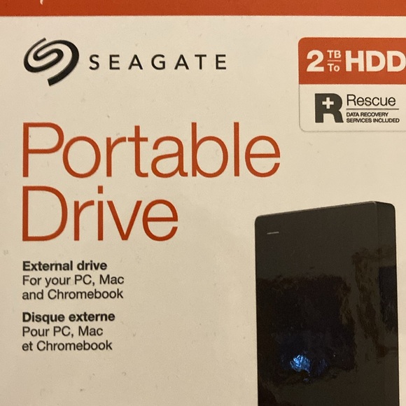Seagate 2TB Portable Drive.  New unopened box - Picture 2 of 3